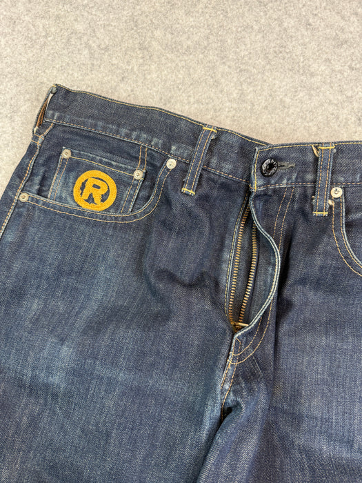 BAPE Apesta Flame Star Denim Jeans (USED) | Vitnage Clothing Store Canada
