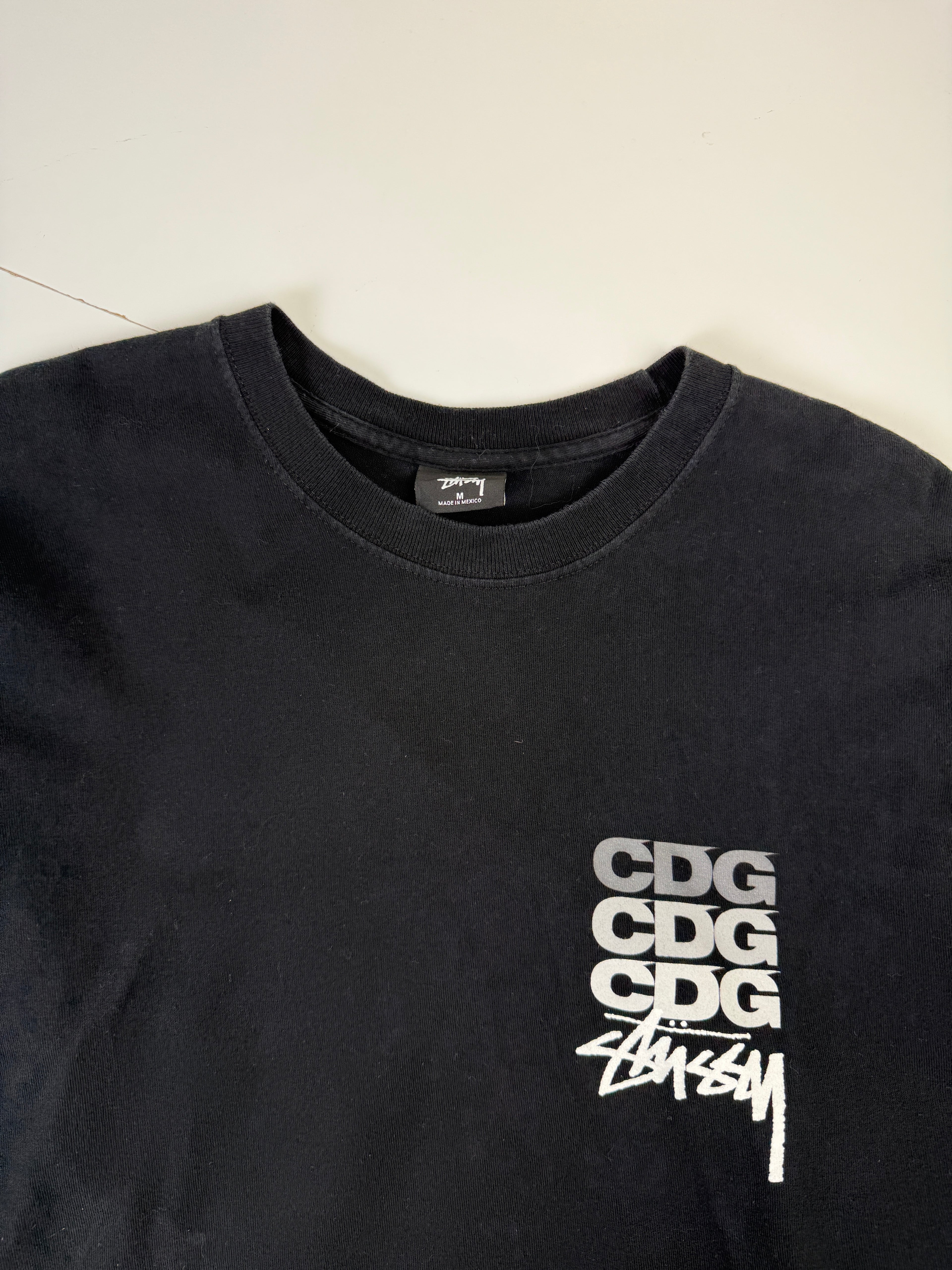 Stussy x Comme Des Garcons Dot L/S Tee Black (USED)