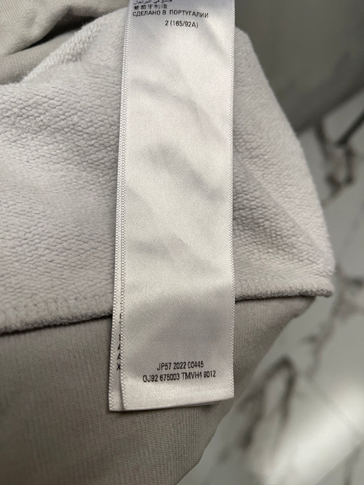 Balenciaga Graphic Wide-Fit Hoodie Light Grey (USED) | Vitnage Clothing Store Canada