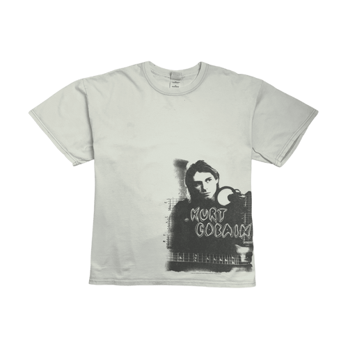 (XL) Vintage '05 Kurt Cobain Photo Tee White | Vintage Clothing Store Canada