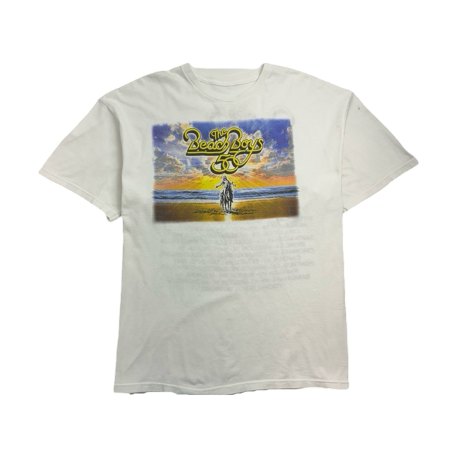 (XL) Vintage The Beach Boys 50th Anniversary Tee White