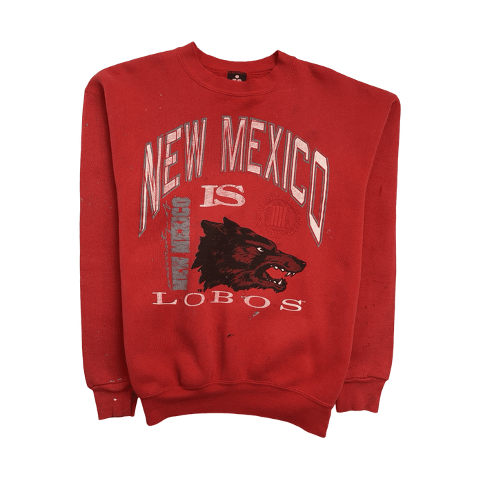 (M) Vintage New Mexico Lobos Sweatshirt Red | Vitnage Clothing Store Canada