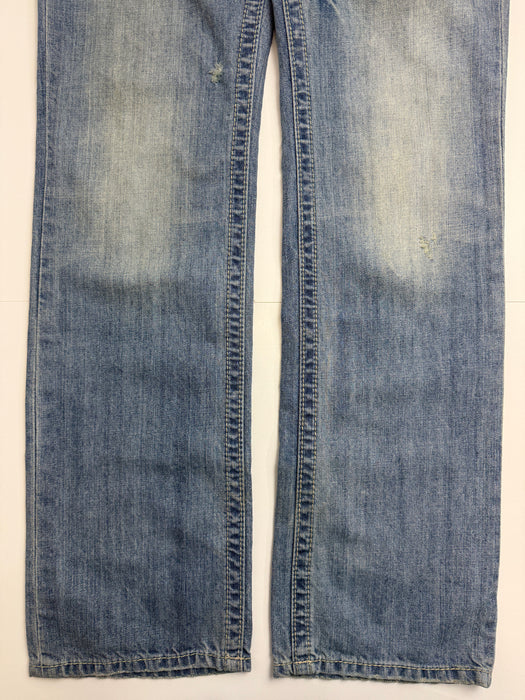 Mek Denim Distressed Blue Pants | Vitnage Clothing Store Canada