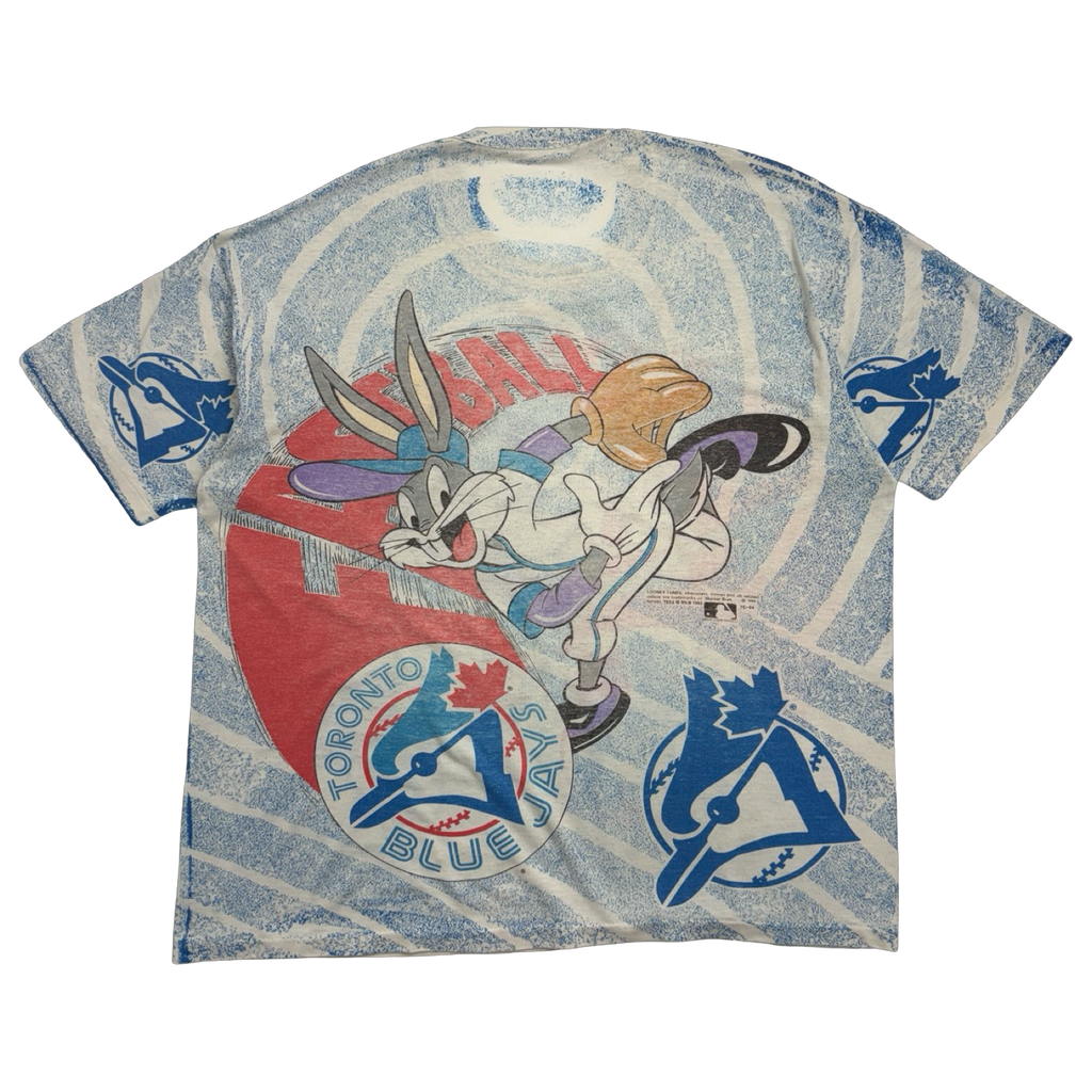 Vintage 1993 Toronto Blue Jays Looney Tunes AOP Tee