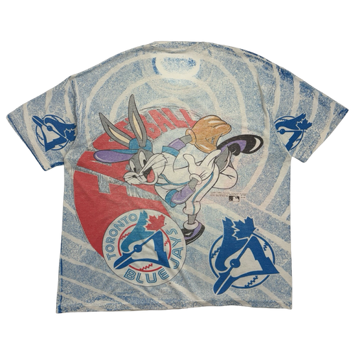 Vintage 1993 Toronto Blue Jays Looney Tunes AOP Tee | Vintage Clothing Store Canada