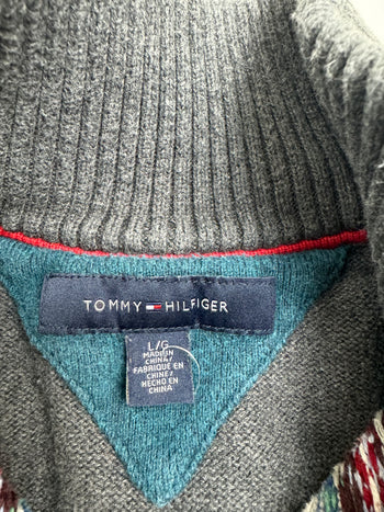 (M) Vintage Tommy Hilfiger Quarter ZIp Knit Sweater