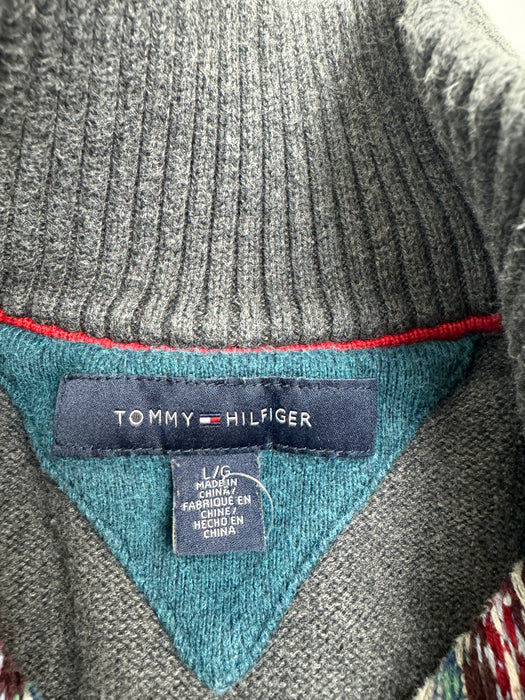 (M) Vintage Tommy Hilfiger Quarter ZIp Knit Sweater | Vitnage Clothing Store Canada