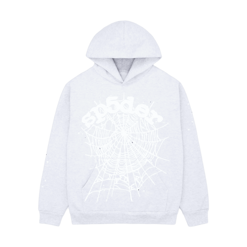 Sp5der OG Web Hoodie Heather Grey | Vintage Clothing Store Canada