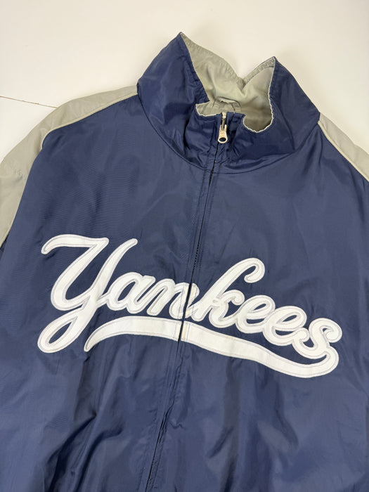 Vintage New York Yankees Spell Out Windbreaker | Vitnage Clothing Store Canada