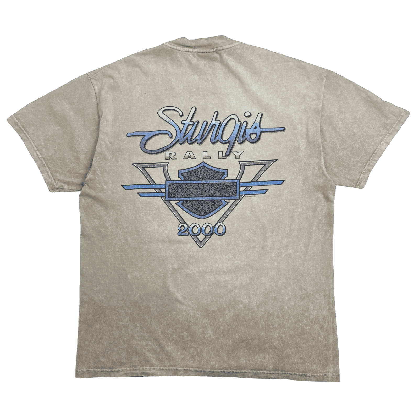 Vintage 2000 Harley Davidson Sturgis Rally Tee Light Brown