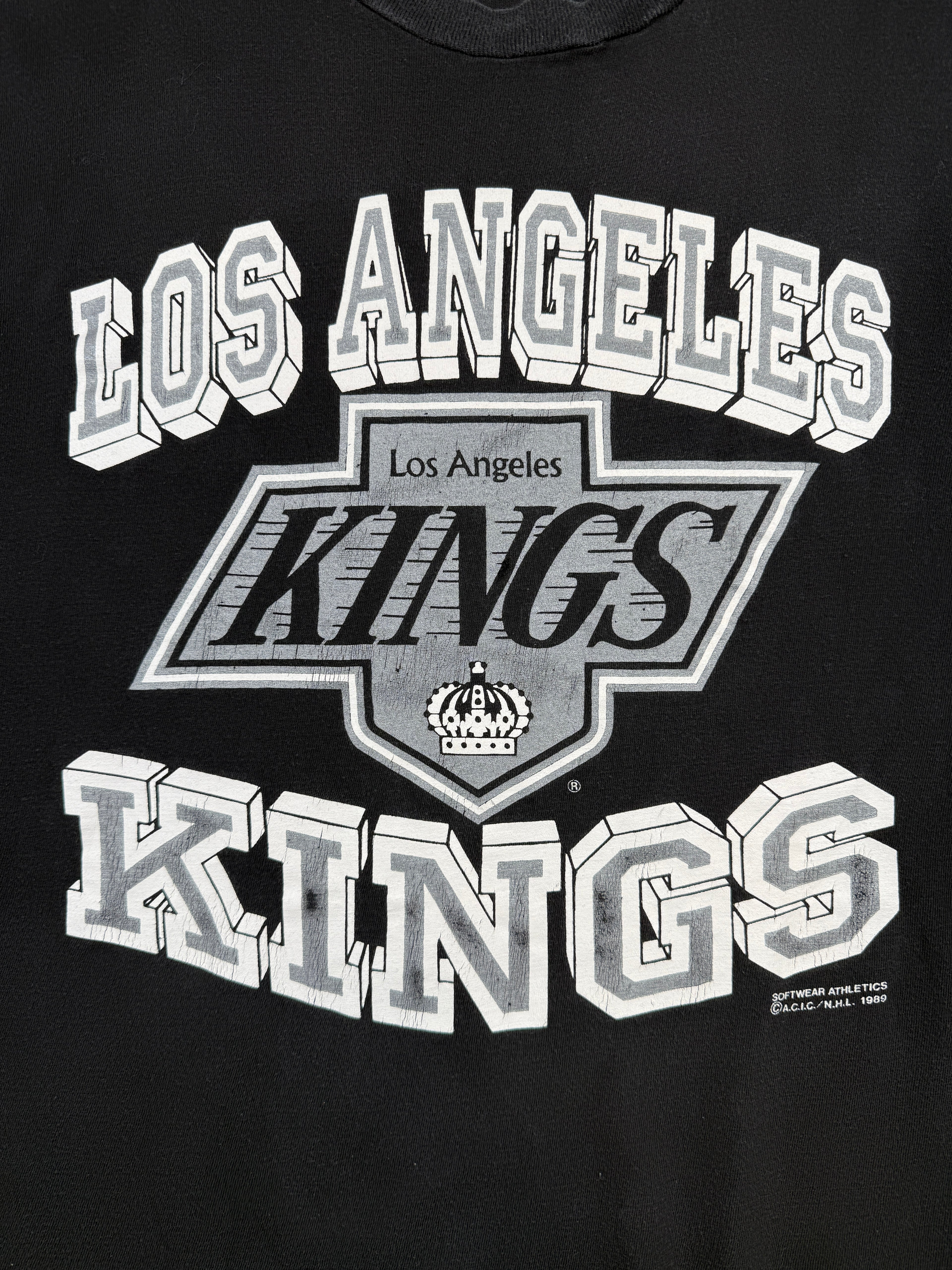 Vintage NHL Los Angeles Kings Logo Tee Black