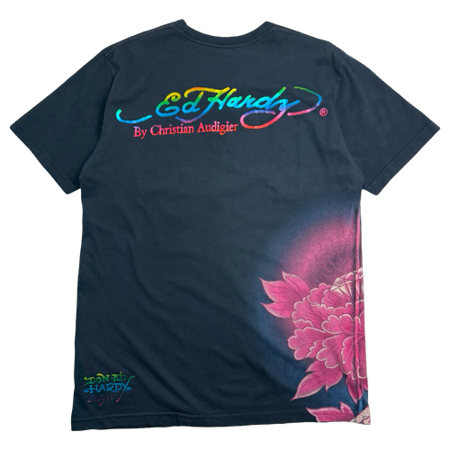 Ed Hardy Christian Audigier Death or Glory Tee Black | Vintage Clothing Store Canada