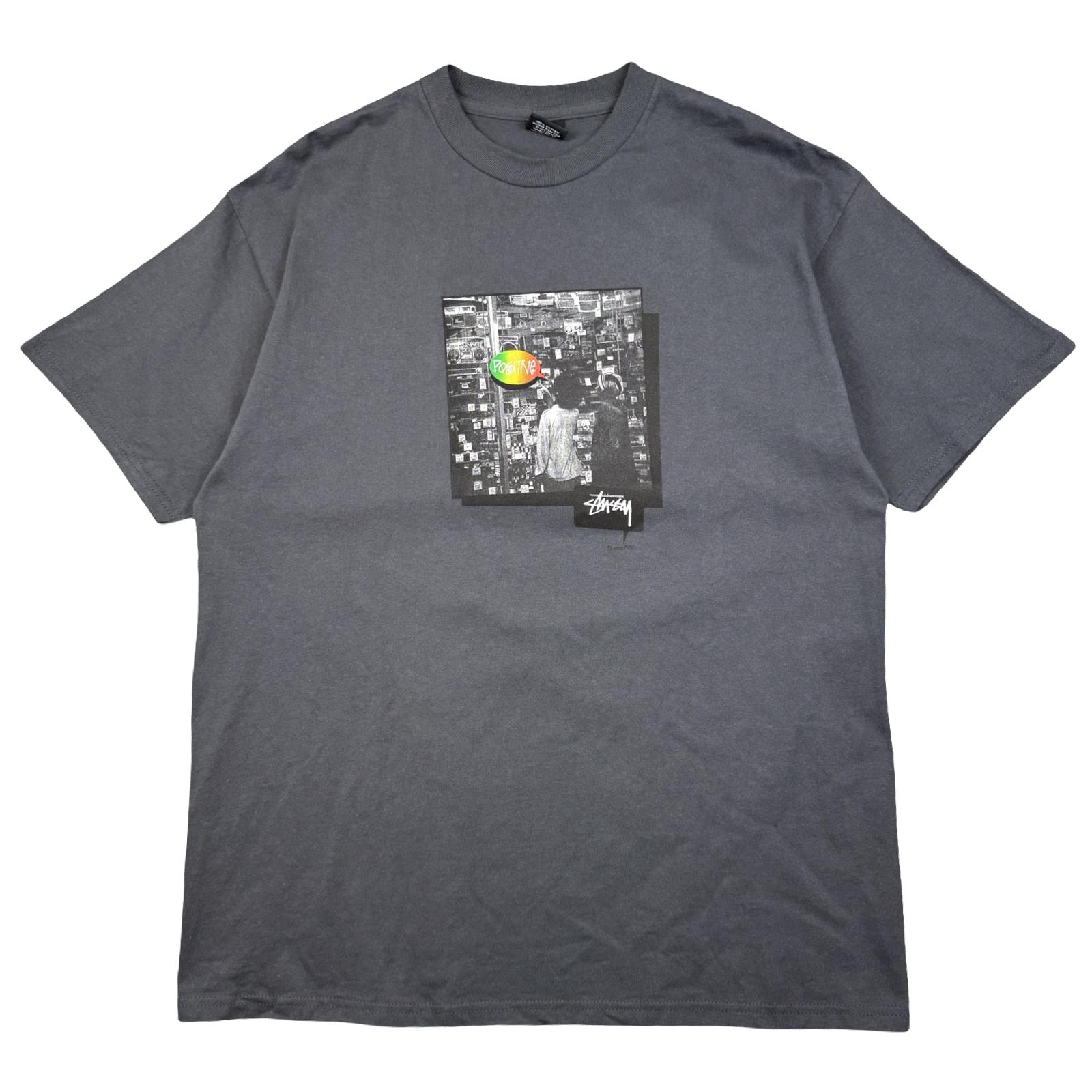 Vintage Stussy Positive Tee Black
