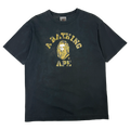 BAPE Camo College Ape Tee Black (USED)