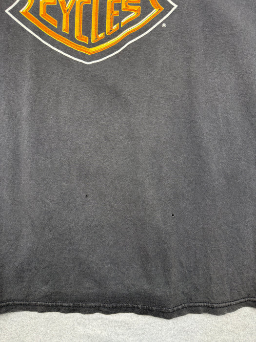 Vintage Harley Davidson Glossy Emblem Tee Black | Vitnage Clothing Store Canada