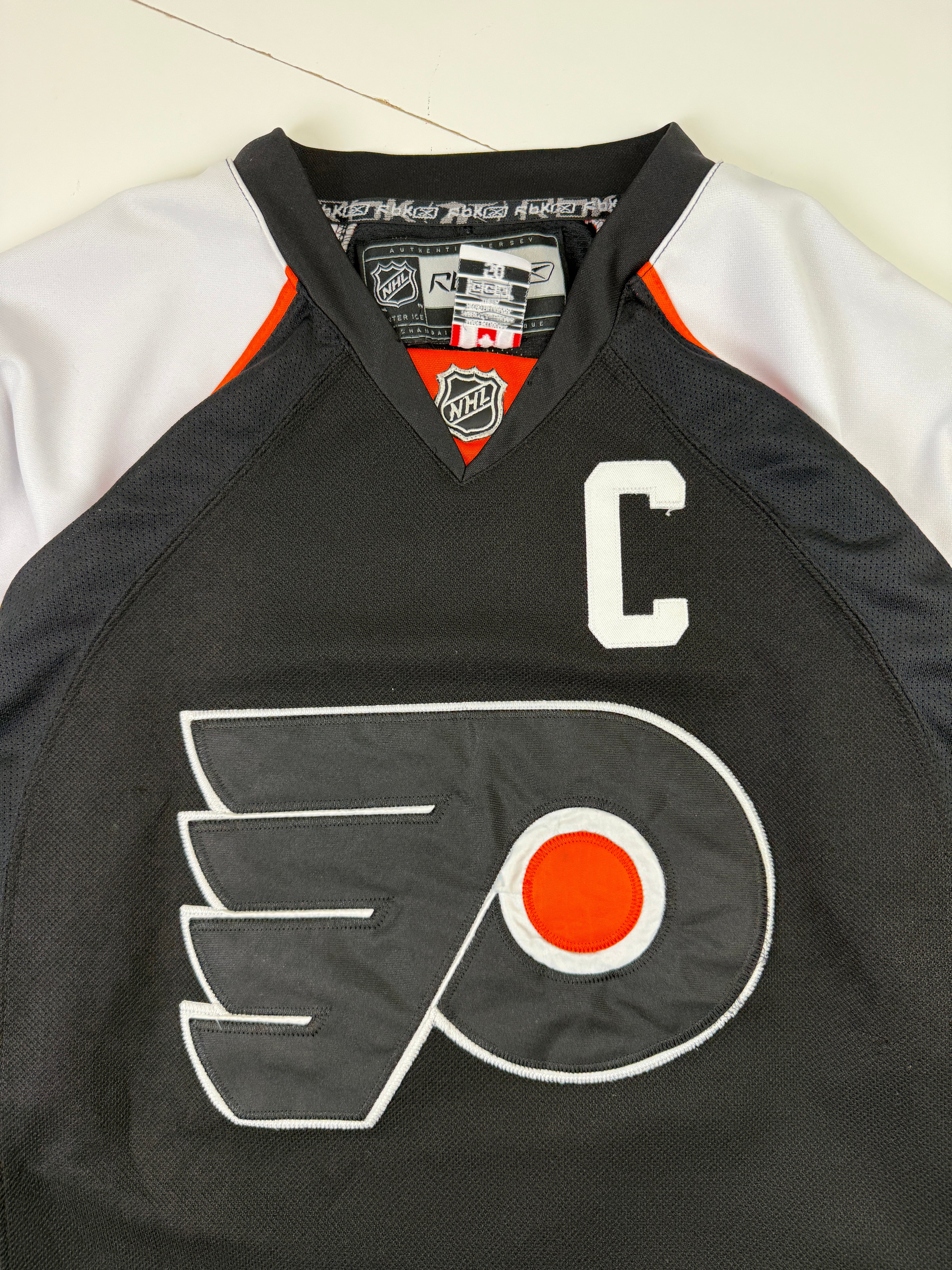 Vintage Philadelphia Flyers Mike Richards Hockey Jersey Black