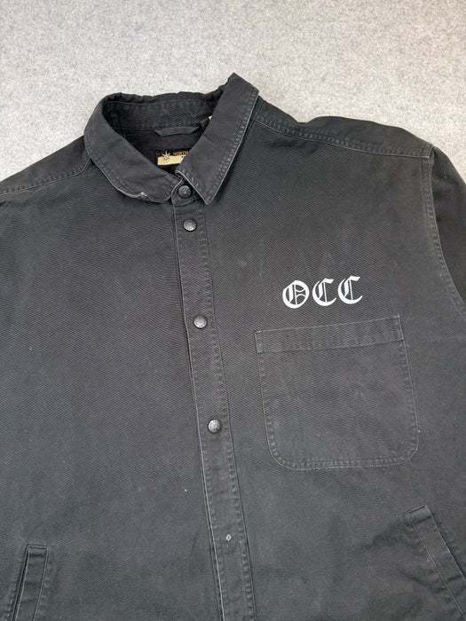 Vintage Orange County Choppers New York Canvas Button Up Black | Vitnage Clothing Store Canada