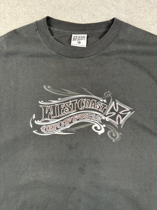 Vintage West Coast Choppers Bike Tee Black | Vitnage Clothing Store Canada