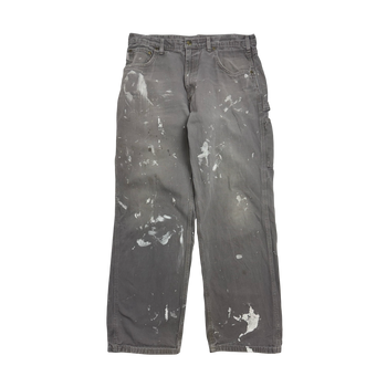 Vintage Carhartt Carpenter Paint Splatter Pants Grey