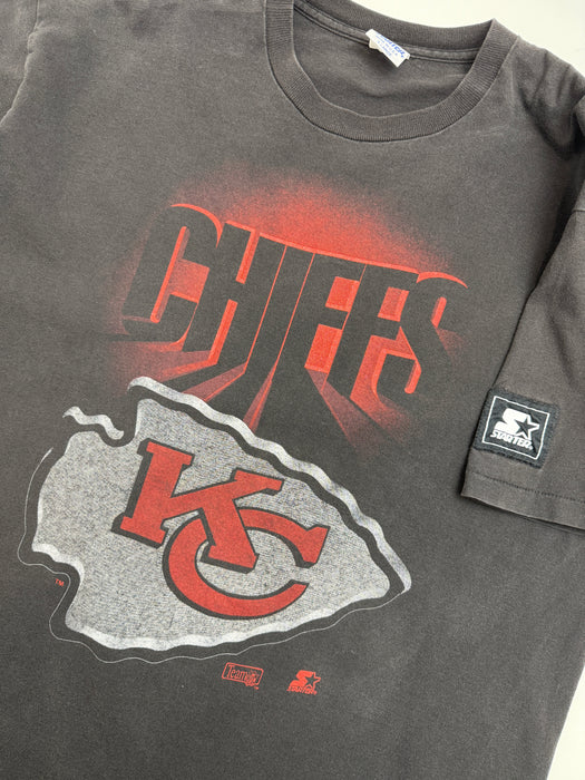 Vintage 1990’s Kansas City Chiefs Starter Tee Black | Vitnage Clothing Store Canada
