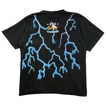 Vintage American Thunder Wolf Chief Tee Black