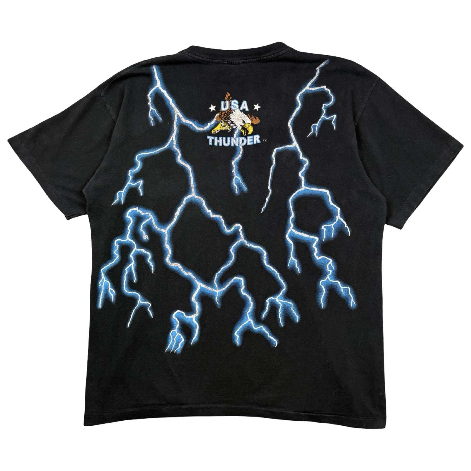 Vintage American Thunder Wolf Chief Tee Black