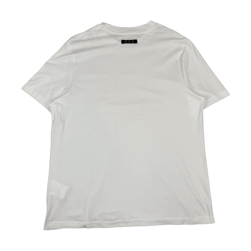 Moncler Love Moncler Pink Logo Tee White (USED) | Vintage Clothing Store Canada