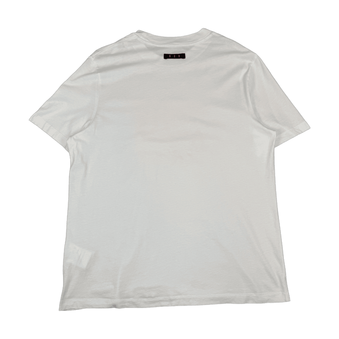 Moncler Love Moncler Pink Logo Tee White (USED) | Vitnage Clothing Store Canada