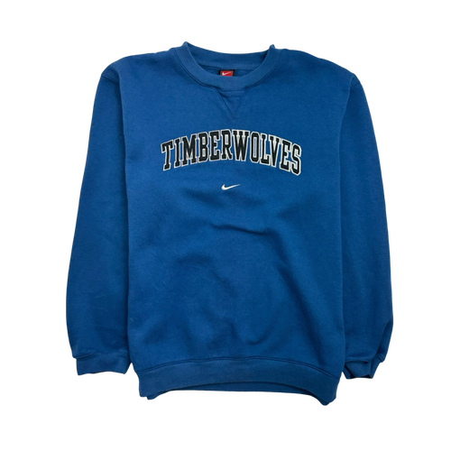 (M) Vintage Nike Timberwolves Sweatshirt Blue | Vintage Clothing Store Canada