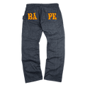 BAPE Embroidered Spell Out Double Knee Denim Jeans (USED)