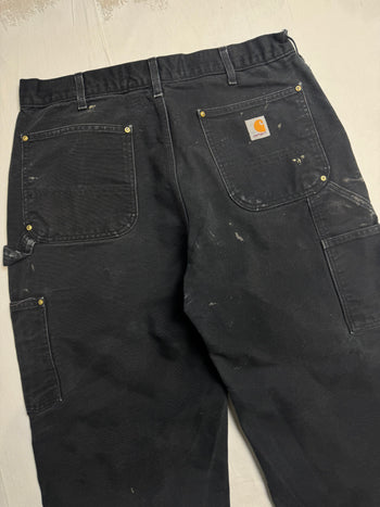 Carhartt Paint Splatter Double Knee Pants Black