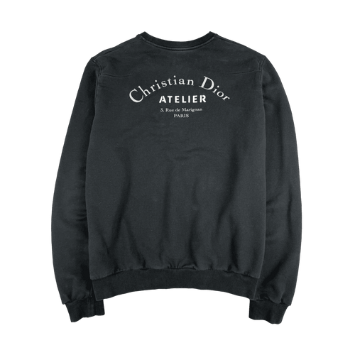 Christian Dior Atelier Logo Sweatshirt Black (USED) | Vintage Clothing Store Canada