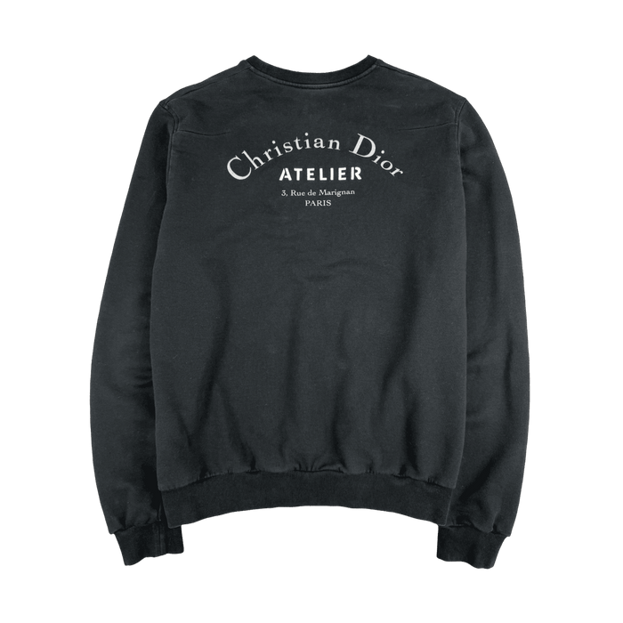 Christian Dior Atelier Logo Sweatshirt Black (USED) | Vitnage Clothing Store Canada