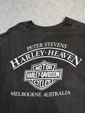 Vintage Harley Davidson Roo Country Tee Black