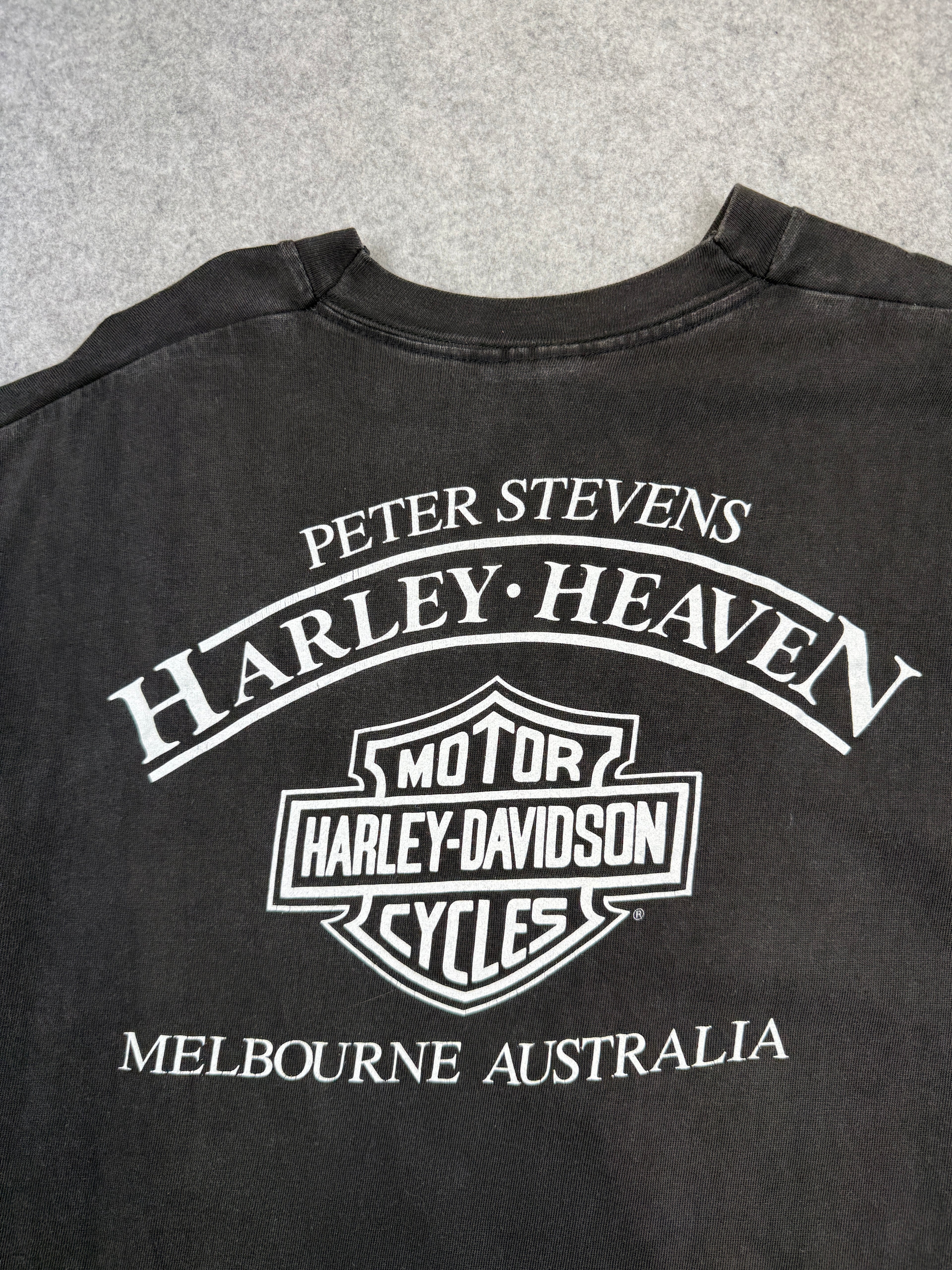 Vintage Harley Davidson Roo Country Tee Black
