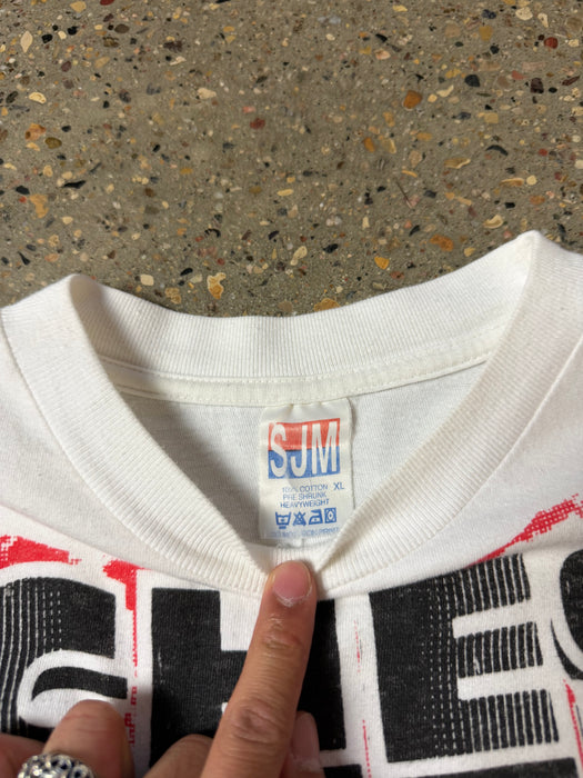 Vintage Manchester Reds AOP Tee Red/White | Vitnage Clothing Store Canada