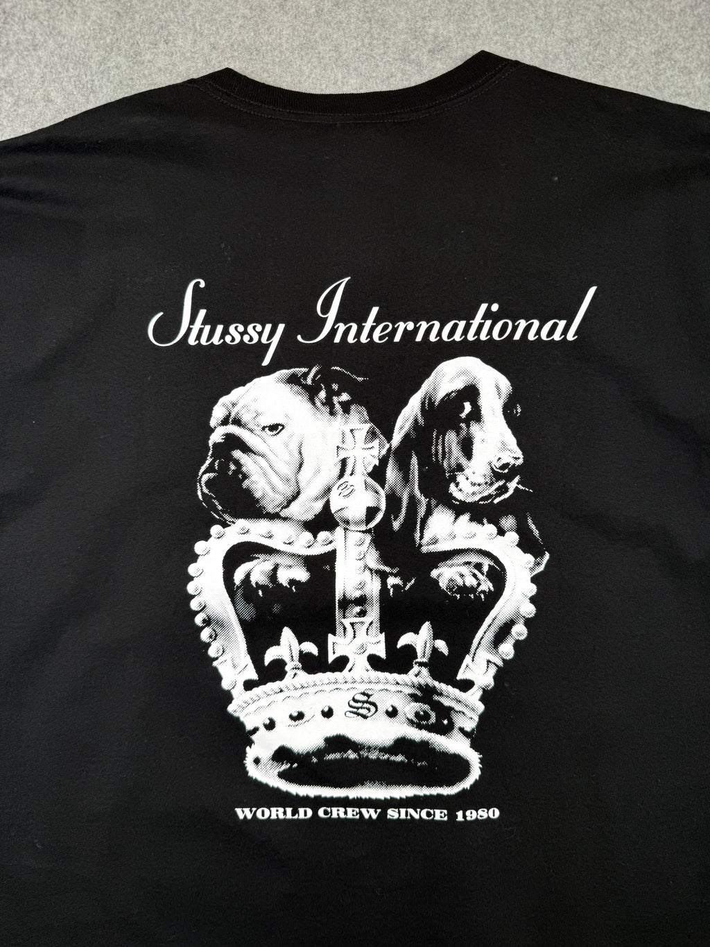 Stussy Dog Crown Tee Black (USED)