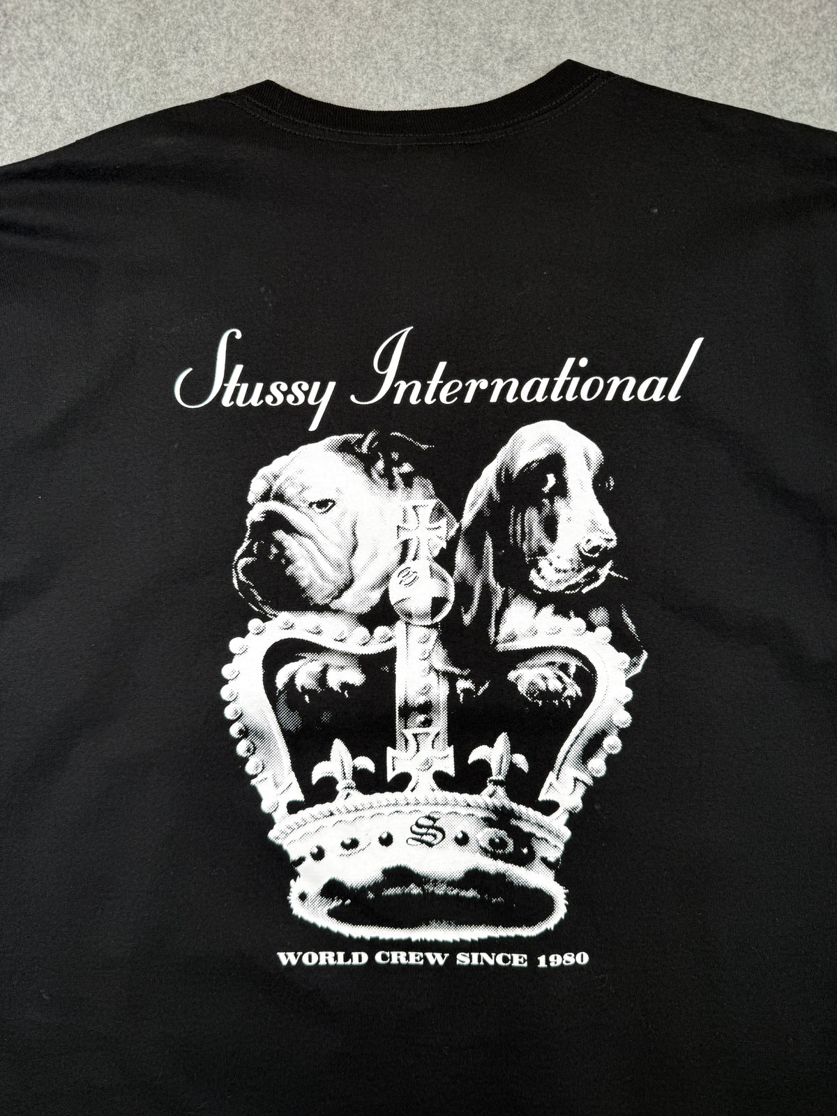 Stussy Dog Crown Tee Black (USED)