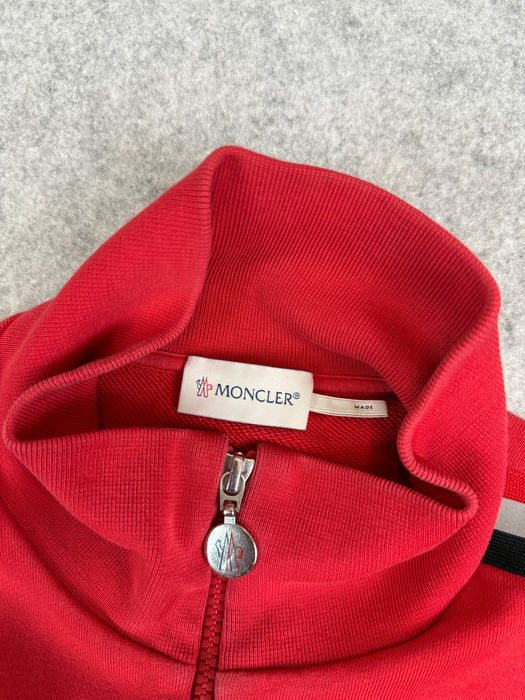 Moncler Striped Zip Up Track Jacket Red | Vitnage Clothing Store Canada