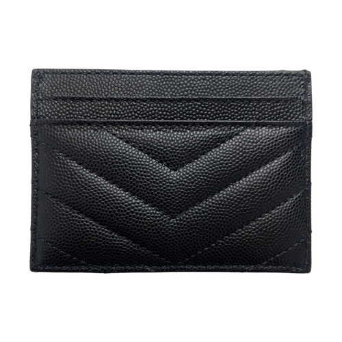 Yves Saint Laurent Gold Hardware Card Holder Black | Vintage Clothing Store Canada