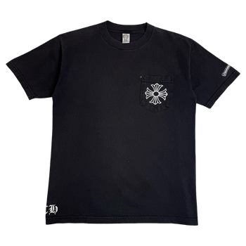 Vintage Chrome Hearts Malibu Big Cross Tee Black