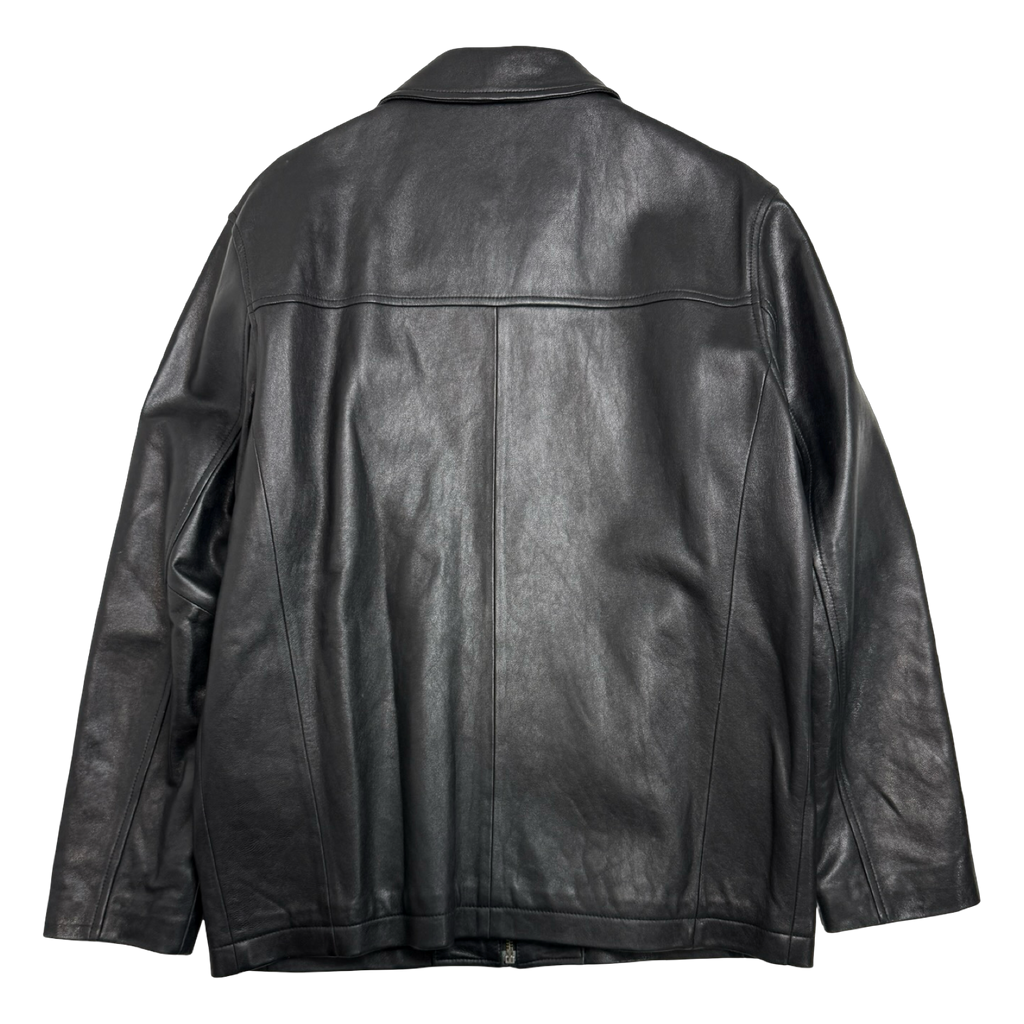 Vintage Balenciaga Paris BB Leather Jacket Black
