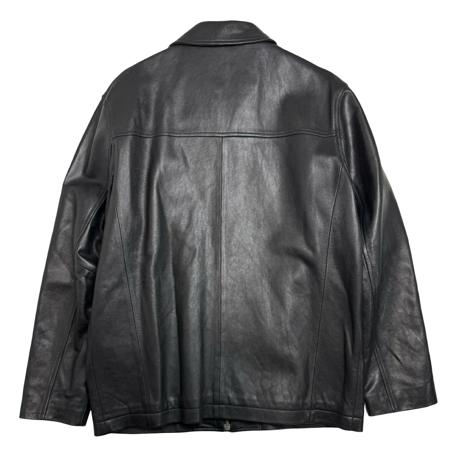 Vintage Balenciaga Paris BB Leather Jacket Black