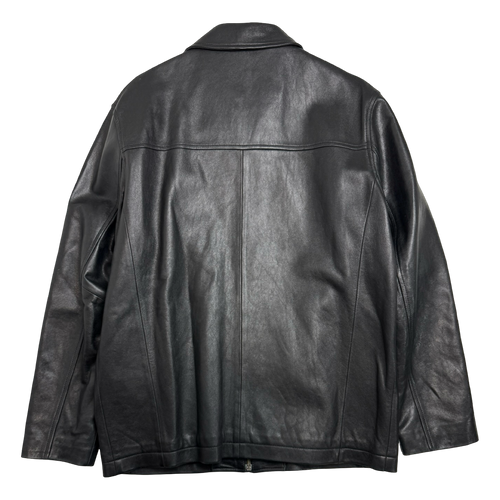 Vintage Balenciaga Paris BB Leather Jacket Black | Vintage Clothing Store Canada