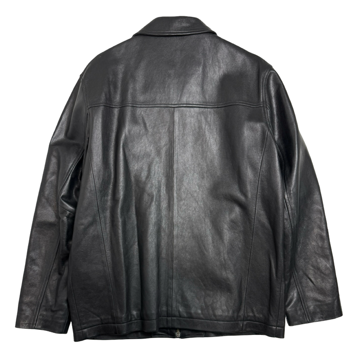 Vintage Balenciaga Paris BB Leather Jacket Black | Vitnage Clothing Store Canada