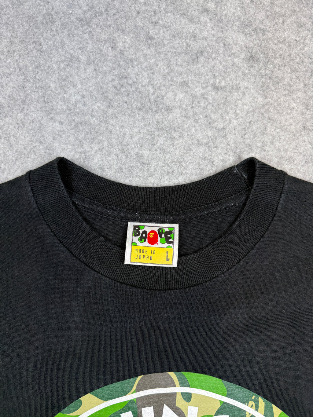 BAPE 1st Camo Busy Works Tee Black/Green (USED)