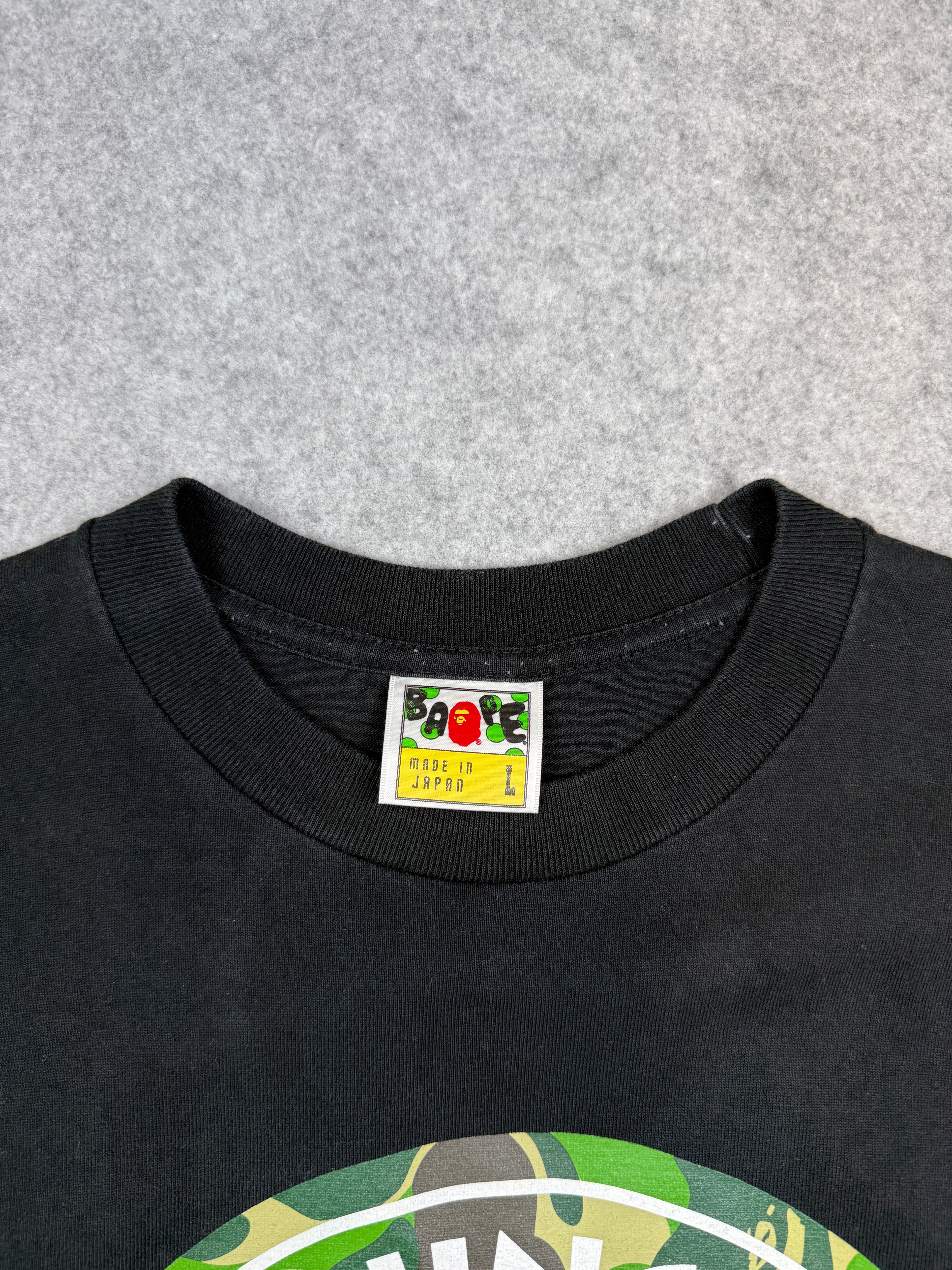 BAPE 1st Camo Busy Works Tee Black/Green (USED)