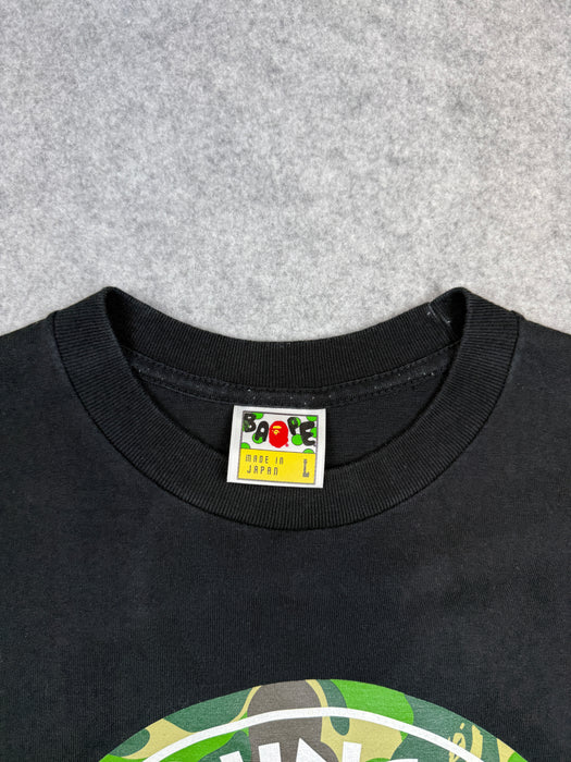 BAPE 1st Camo Busy Works Tee Black/Green (USED) | Vitnage Clothing Store Canada