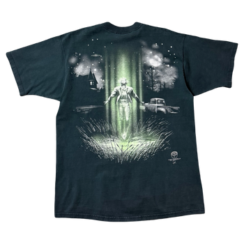 Vintage 1997 Liquid Blue Alien UFO Tee Black