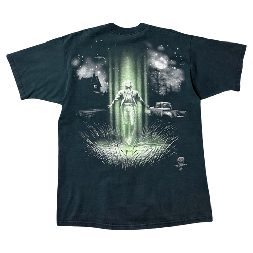 Vintage 1997 Liquid Blue Alien UFO Tee Black | Vintage Clothing Store Canada